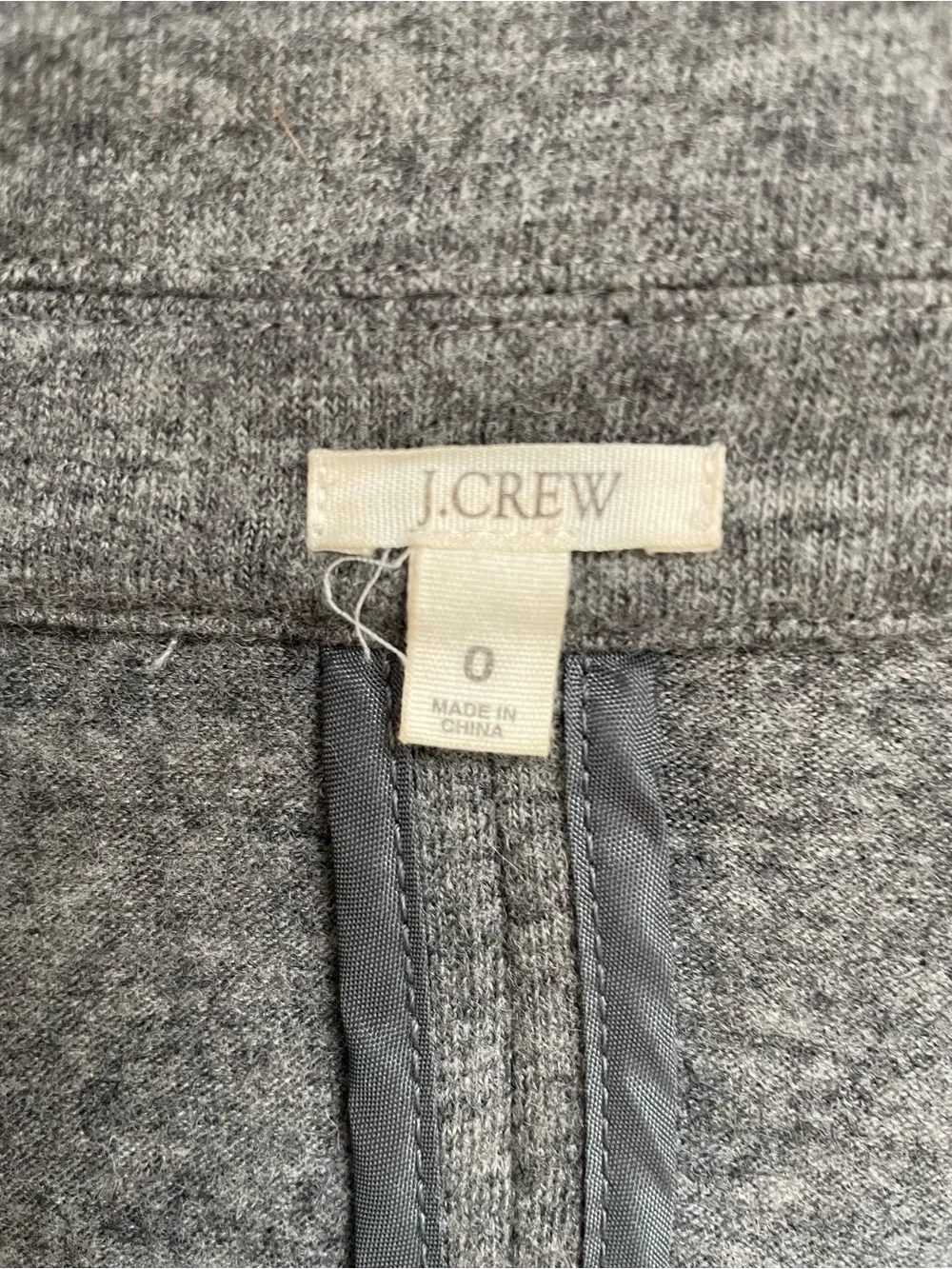 J. Crew Heather Gray Knit Jacket size 0